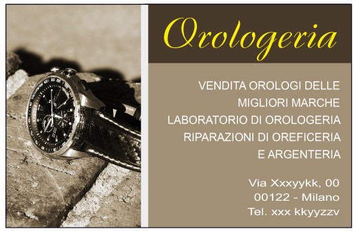 Art. 1263-2 - Biglietto da visita 85x55 mm