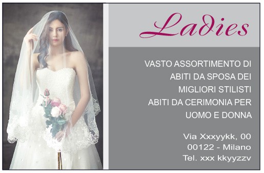 Art. 1274 - Biglietto da visita 85x55 mm