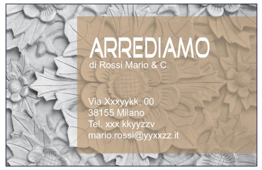 Art. 1300 - Biglietto da visita 85x55 mm