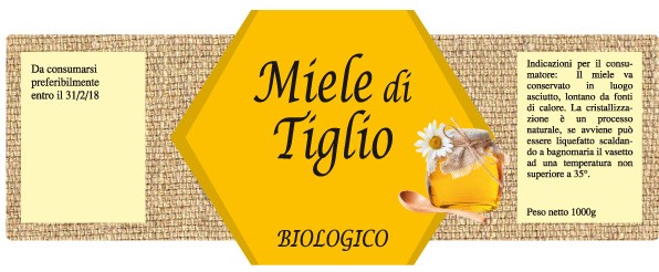 Esempio etichetta