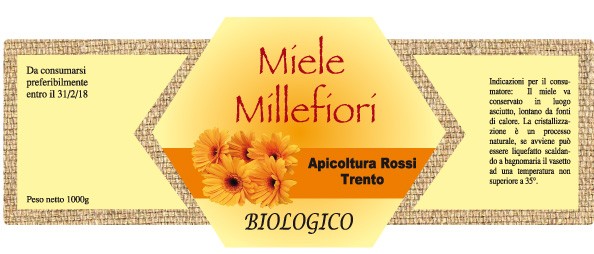 Esempio etichetta
