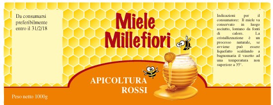 Esempio etichetta