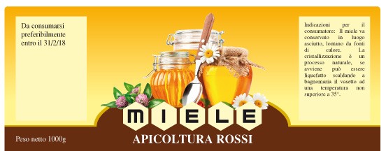 Esempio etichetta