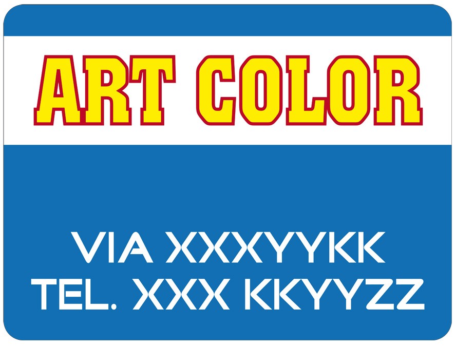 Art. 2152/1 - Targa magnetica per auto 40x30 cm