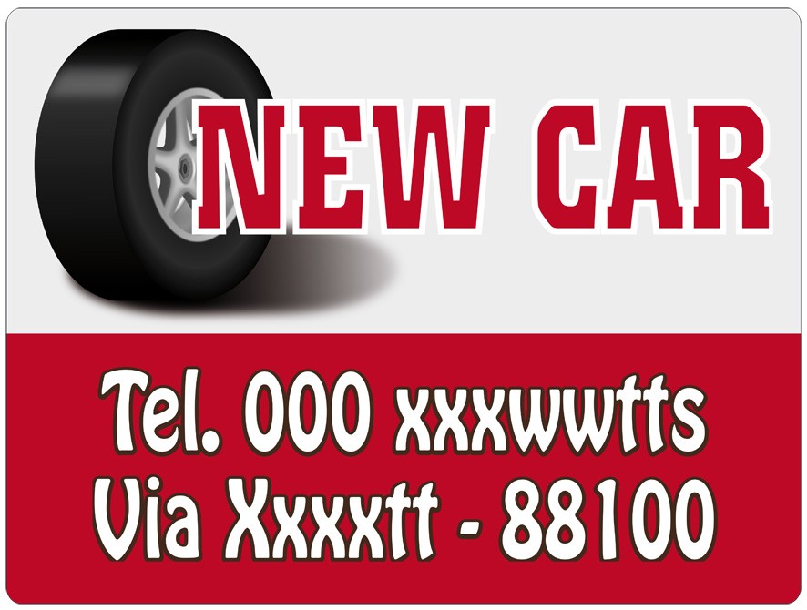 Art. 2178/2 - Targa magnetica per auto 60x40 cm