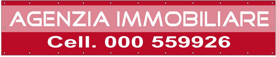 Art. 2197/4 - Striscione 500x100 cm