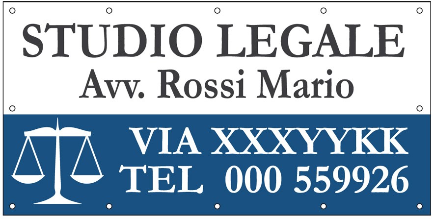Art. 2199/1 - Striscione 200x100 cm