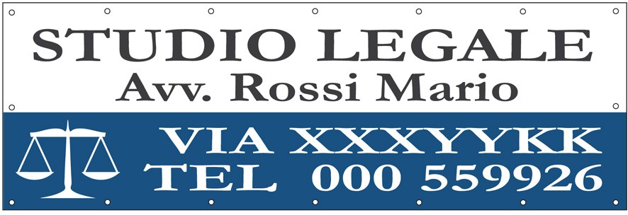 Art. 2199/2 - Striscione 300x100 cm