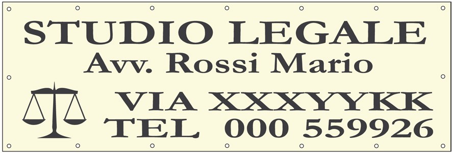 Art. 2201/2 - Striscione 300x100 cm