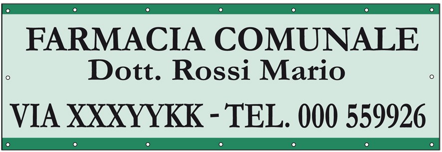 Art. 2212/2 - Striscione 300x100 cm