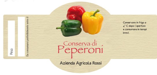Esempio etichetta