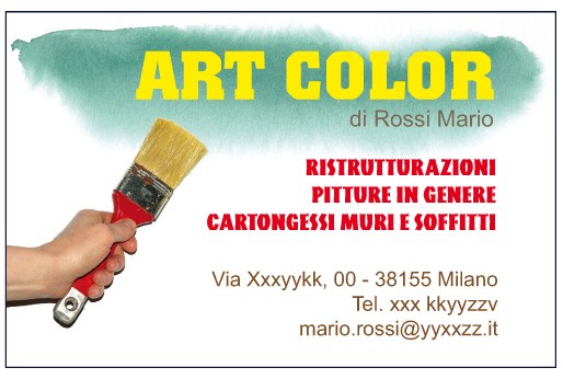 Art. 441 - Biglietto da visita 85x55 mm