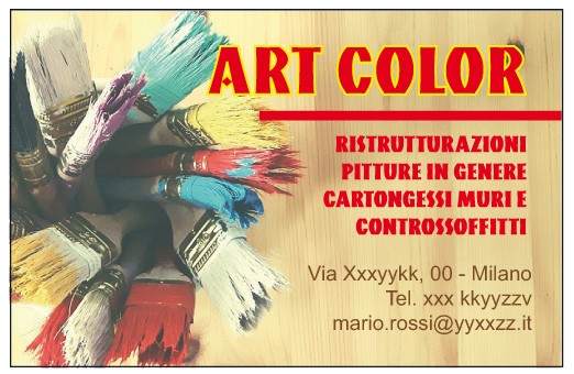 Art. 442 - Biglietto da visita 85x55 mm