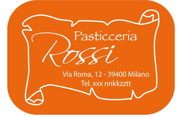 Art. 525/7 - Etichetta chiudi pacco 50x36 mm 