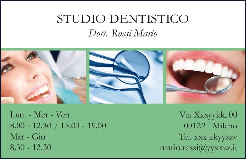 Art. 542 - Biglietto da visita 85x55 mm