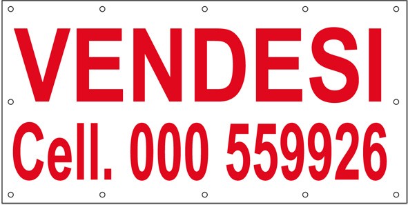 Art. 606/1 - Striscione 200x100 cm