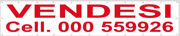 Art. 606/4 - Striscione 500x100 cm