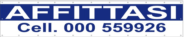 Art. 609/4 - Striscione 500x100 cm