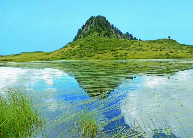 Art. 1618 - Quadro su tela canvas lucida "Lago delle Buse"