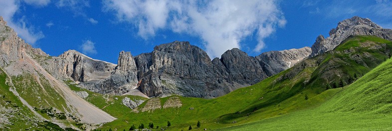 Art. 1660p - Quadro su tela canvas lucida "Dolomiti - Conca Fuciade"