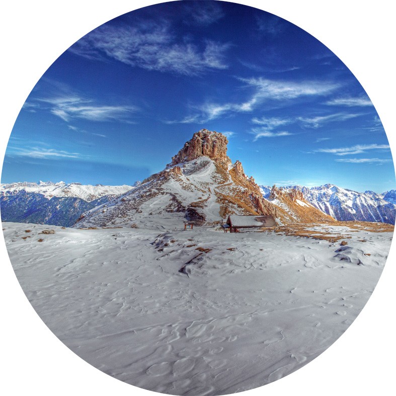 Art. 663t - Quadro in plexiglass stampa brillante "Rifugio Roda de Vael"