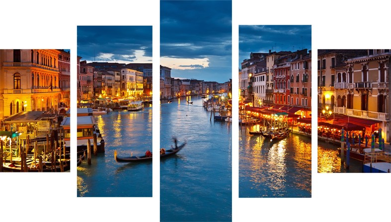 Art. 706 sfalsati - Quadro in plexiglass stampa brillante "Venezia"