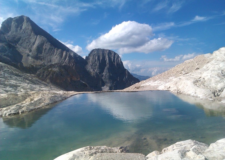 Art. 1729 - Quadro su tela canvas lucida "Lago di Colbricon"