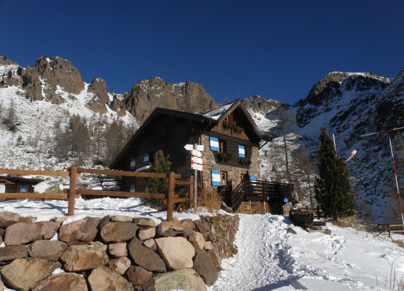 Art. 1769 - Quadro su tela canvas lucida "Rifugio Sette Selle 2000 m"