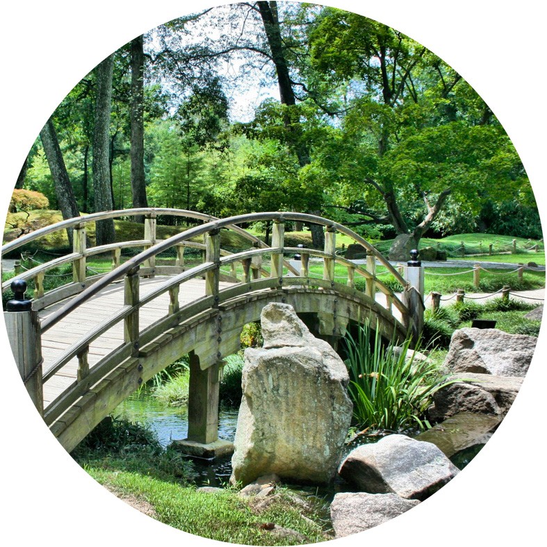 Art. 903t - Quadro in plexiglass stampa brillante "Giardino giapponese"