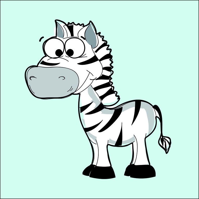 Art. 986q - Quadro in plexiglass stampa brillante "Zebra"