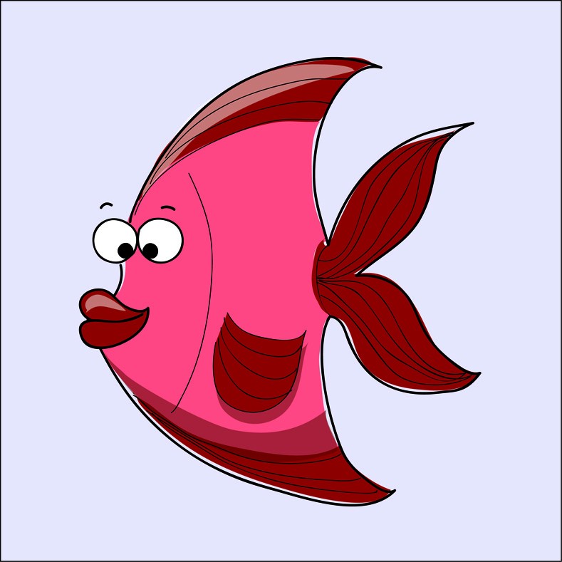 Art. 1997q - Quadro su tela canvas lucida "Pesce"