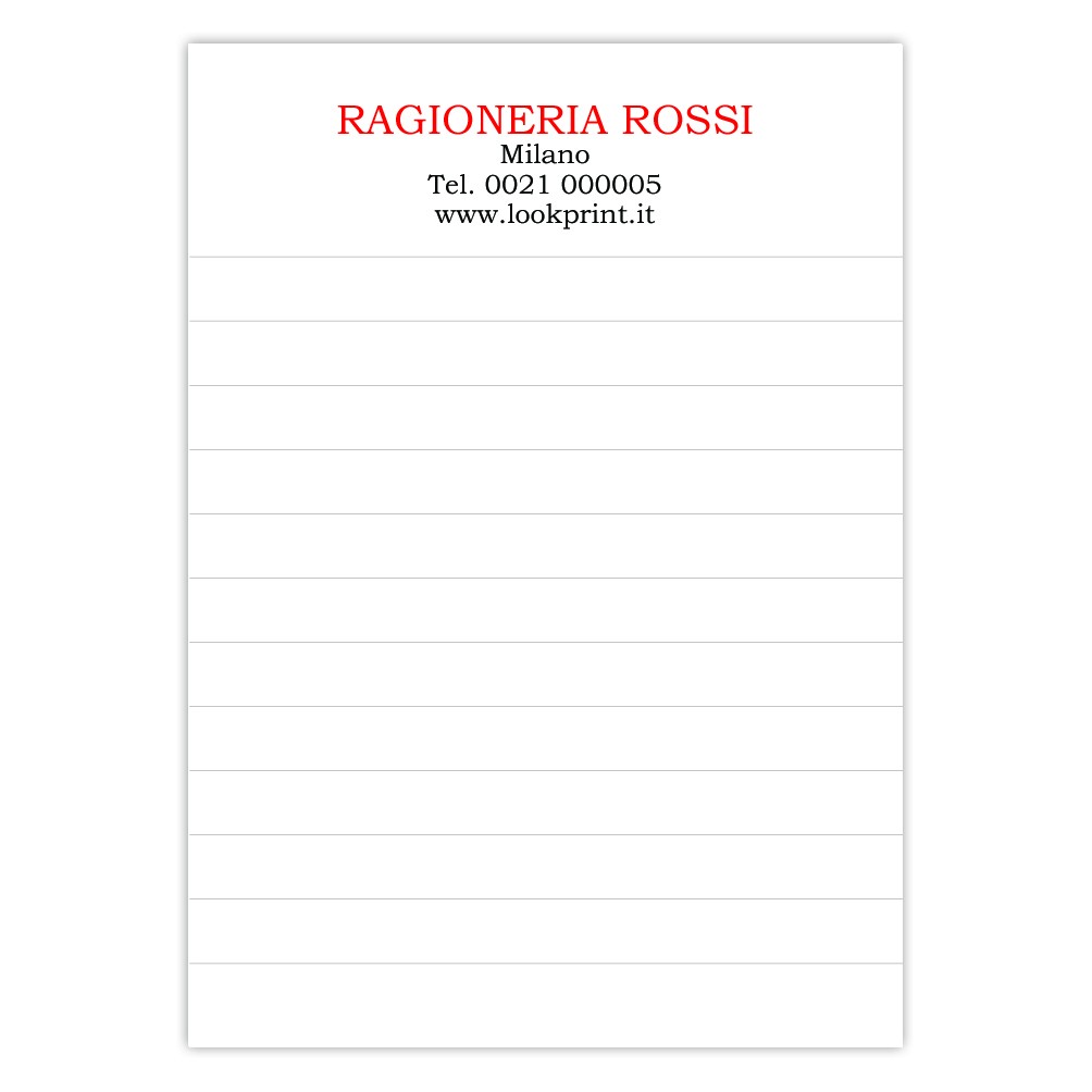 Art. 2538 - Block notes A6 - righe 10 mm