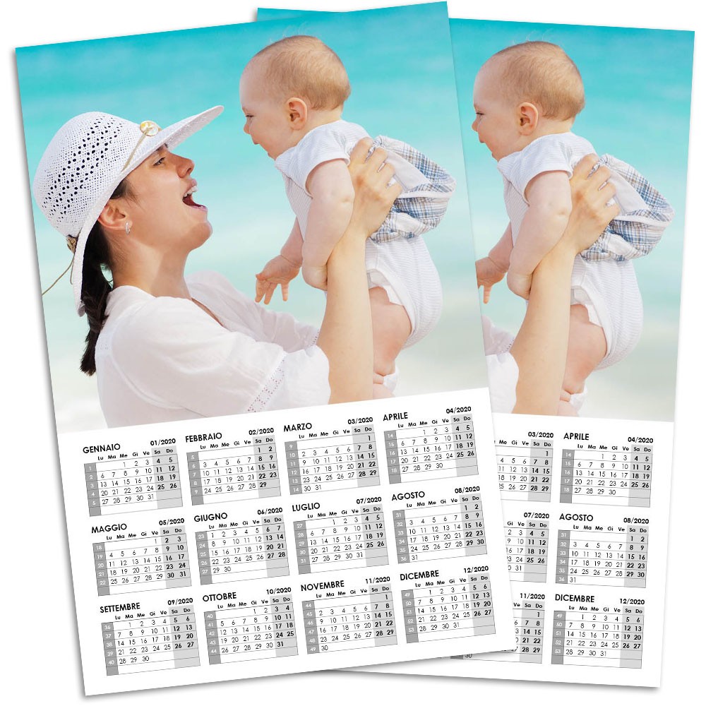 Calendario chiaro in Formato A3