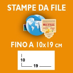 ETICHETTE - Formato fino a 10x19 cm