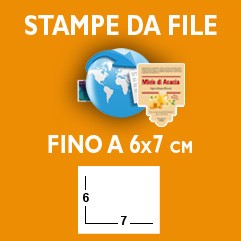 ETICHETTE - Formato fino a 6x7 cm