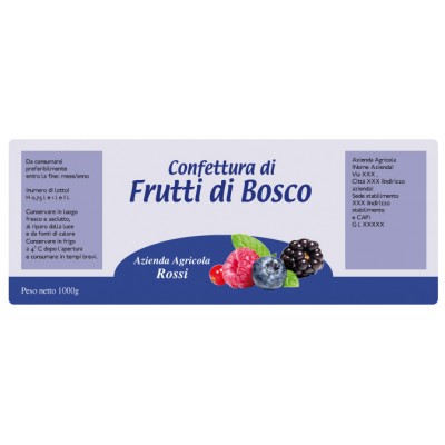 Esempio etichetta
