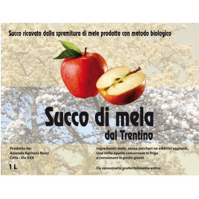 Esempio etichetta