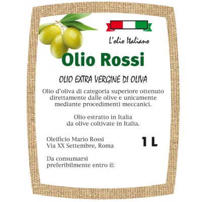 Esempio etichetta