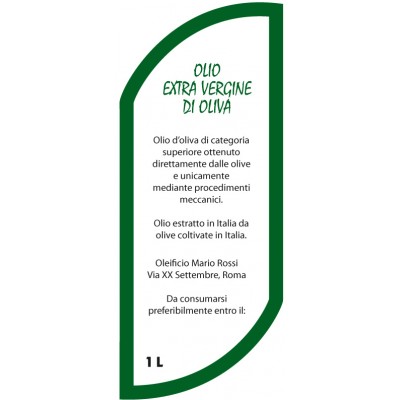 Esempio etichetta