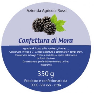 Esempio etichetta