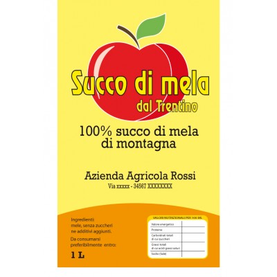 Esempio etichetta