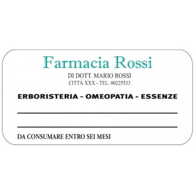 Esempio etichetta