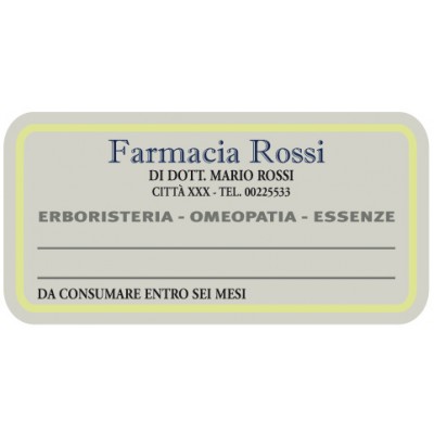 Esempio etichetta