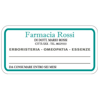 Esempio etichetta