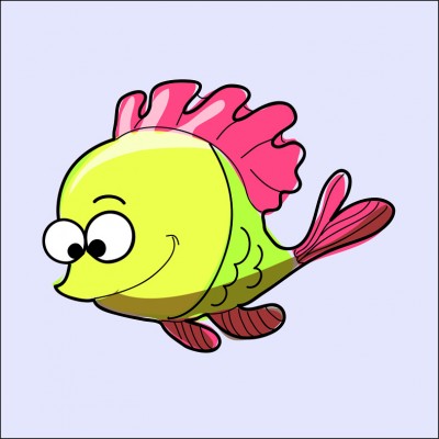 Art. 1004q - Quadro in plexiglass stampa brillante "Pesce"