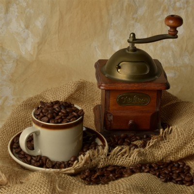 Art. 2054q - Quadro su tela canvas lucida "Macina caffè"