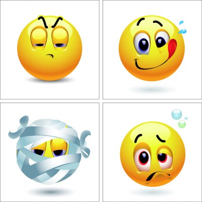Art. 1087s - 4 parti Quadro in plexiglass stampa brillante "Smile"