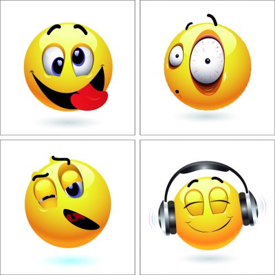 Art. 1088s - 4 parti Quadro in plexiglass stampa brillante "Smile"