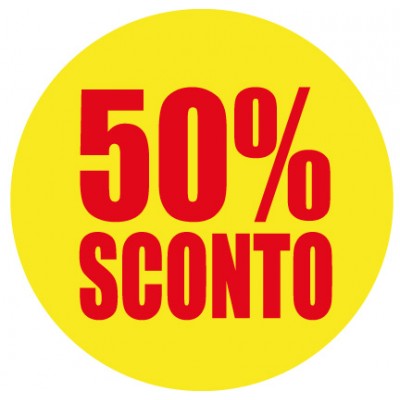 Art. 1094/1 - Etichetta sconti 25x25 mm 