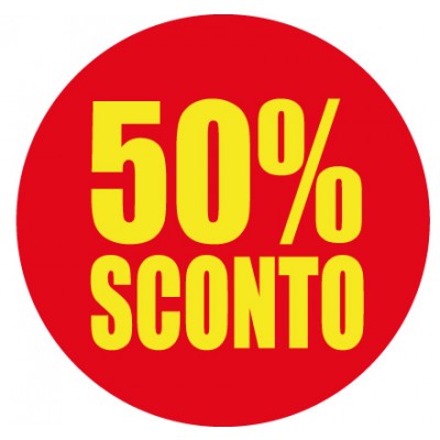 Art. 1094/6 - Etichetta sconti 60x60 mm 